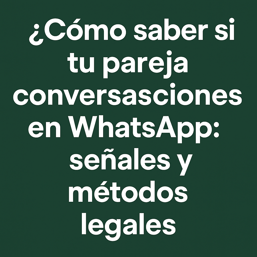 Cómo saber si tu pareja oculta conversaciones en WhatsApp: señales y métodos legales